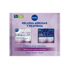 NIVEA - Pack Crema Facial Nivea Expert Cellular Antiedad Día y Noche 2 x 50 ml