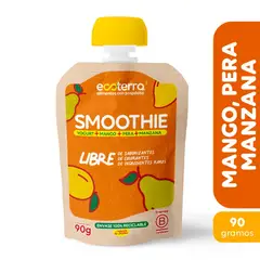ECOTERRA - Smoothie Yogurt, Mango, Pera y Manzana Ecoterra 90 g