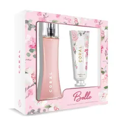 CORAL - Estuche Coral Fragancia Belle EDT Mujer 100 ml + Crema de Mano 50 ml
