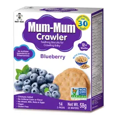 BABY MUM MUM - Galletas de Arroz Baby Mum Mum Arándanos 50 g