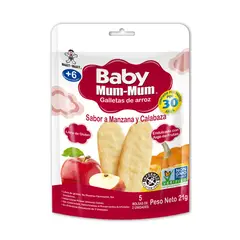 BABY MUM MUM - Galletas de Arroz Baby Mum Mum 21 gr