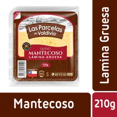 LAS PARCELAS DE VALDIVIA - Queso Mantecoso Lámina Gruesa Las Parcelas de Valdivia 210 g