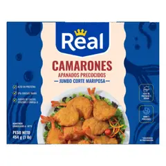 REAL - Camarón Mariposa Gigante Apanado Real 454 g