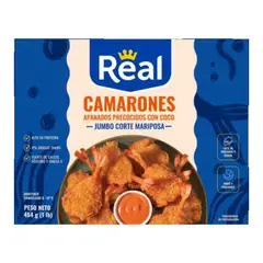 REAL - Camarón Mariposa Gigante Apanado con Coco Real 454 g