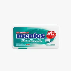 MENTOS - Pastillas Clearbreath Wintergreen Mentos 17.5 g