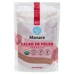 MANARE - Cacao en Polvo Orgánico Manare 200 g