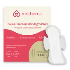 MOTHERNA - Toallitas Higiénicas Motherna Ultra Delgadas 10 Un