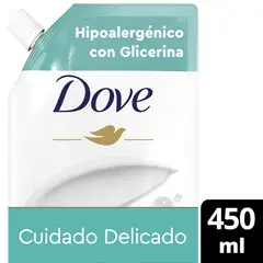 DOVE - Jabón Líquido Hipoalergénico Cuidado Delicado Dove 450 ml