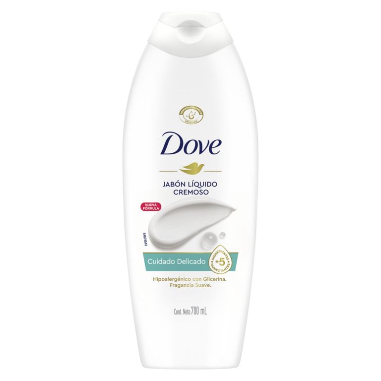 Jabon Liquido Cremoso Cuidado Delicado Dove 700 ml