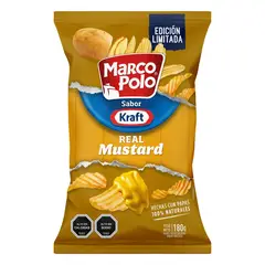 MARCO POLO - Papas Fritas Sabor Mostaza Kraft 180 g