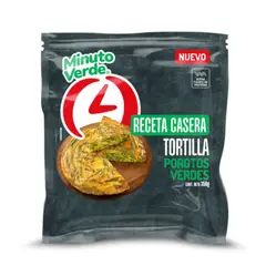MINUTO VERDE - Tortilla de Porotos Verdes Congelada Minuto Verde 350 g