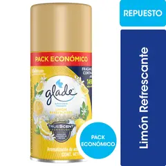 GLADE - Repuesto Desodorante Ambiental Glade Automático Limón Refrescante 170 ml