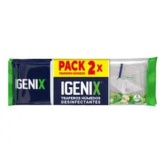 IGENIX - Pack Traperos Húmedos Desinfectantes Manzana Verde Igenix 2 x 8 Un