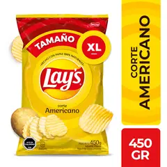 EVERCRISP - Papas Fritas Corte Americano Lays XL 450 gr