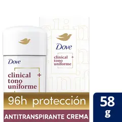 DOVE - Desodorante Crema Dove Clinical Tono Uniforme 58 g