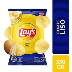 EVERCRISP - Papas Fritas Corte Liso Lays 330 gr