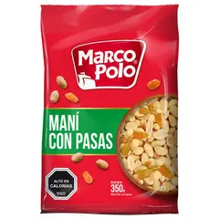 MARCO POLO - Maní con Pasas Marco Polo 350 gr