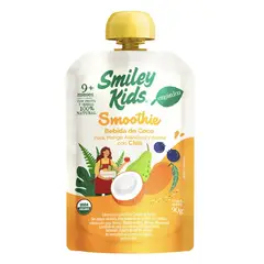 SMILEY KIDS - Smoothie Bebida de Coco, Pera, Mango y Arándano Smiley Kids 90 g