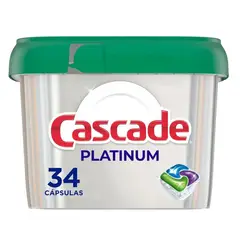 CASCADE - Detergente para Lavavajillas en Cápsulas Cascade Platinum 34 Un
