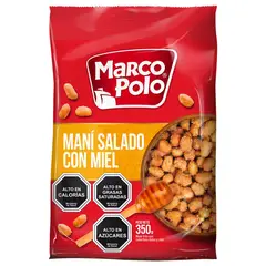 MARCO POLO - Maní con Miel Salado Marco Polo 350 gr