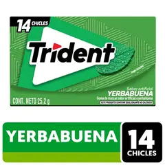 TRIDENT - Chicles Sabor Yerbabuena Trident 25.2 g