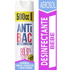ANTIBAC - Aerosol Desinfectante Antibac Aroma Bebé 500 ml
