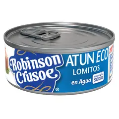 ROBINSON CRUSOE - Atún Lomitos al Agua Reducido en Sodio Robinson Crusoe 140 g