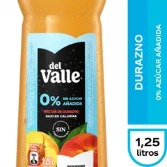 DEL VALLE - Néctar de Durazno Sin Azúcar Del Valle 1.25 L