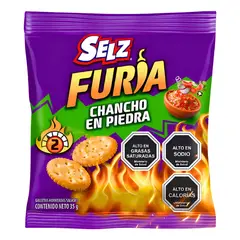 SELZ - Galletas Saladas Sabor Chancho en Piedra Selz 35 g