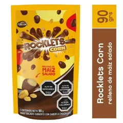 ROCKLETS - Chocolate Rocklets Corn Relleno de Maíz Salado 90 g