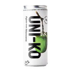 UNI-KO - Agua con Manzana Sin Gas y Sin Azúcar Uni-ko 310 ml