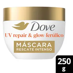 DOVE - Máscara de Tratamiento Capilar UV Repair & Glow + Ferúlico 250 gr