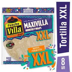 PANCHO VILLA - Tortillas Burritos y Wraps XXL Pancho Villa 8 Un 544 g
