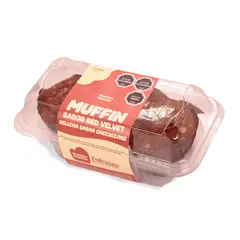 BREDENMASTER - Pack Muffin Classic Red Velvet Relleno Cheesecake Bredenmaster 2 Un
