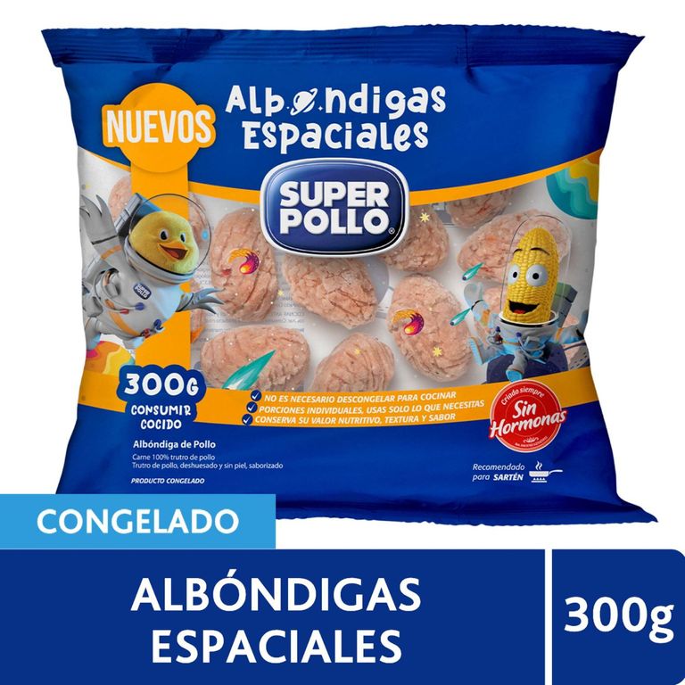 Albondigas de Pollo Espaciales Congeladas Super Pollo 300 g - Tottus - $2.590