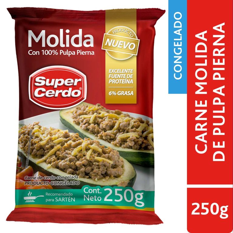 Carne Molida de Cerdo Congelada Super Cerdo 250 g - Tottus - $1.990