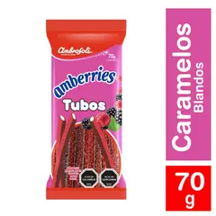 AMBROSOLI - Gomitas Tubos Flipy Amberries 70 gr