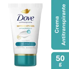 DOVE - Antitranspirante en Crema Hipoalergénico Piel Sensible Dove 50 gr