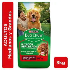 DOG CHOW - Alimento para Perro Adulto Nutrición Reforzada Dog Chow 3 Kg