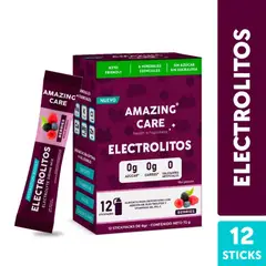 AMAZING CARE - Electrolitos en Polvo Sabor Berries Amazing Care 12 x 6 g