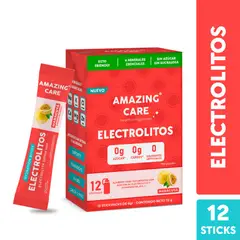 AMAZING CARE - Electrolitos en Polvo Sabor Maracuyá Amazing Care 12 x 6 g