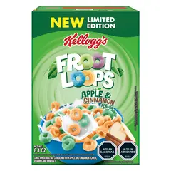 KELLOGGS - Cereal Froot Loops Sabor Manzana y Canela Kelloggs 230 g