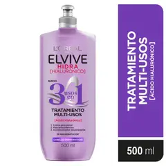 ELVIVE - Tratamiento Capilar Hidra Hialurónico Multiusos 3 en 1 Elvive 500 ml