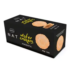 NAT CRACKERS - Galletas Nat Wafer Crackers Sabor Pimienta 100 g
