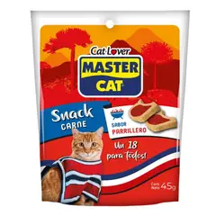 MASTER CAT - Snack Carne para Gatos Master Cat Sabor Parrillero 45 gr