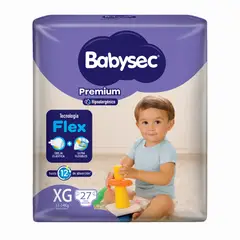 BABYSEC - Pañales Desechables Premium Talla XG Babysec 27 un