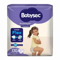 BABYSEC - Pañales Desechables Premium Talla XXG Babysec 27 Un