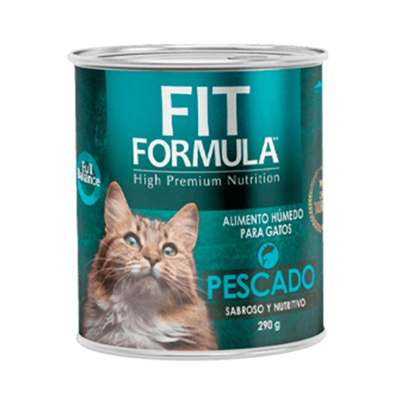 Alimento Humedo para Gatos Pescado Lata Fit Formula 290 g
