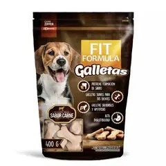 FIT FORMULA - Galletas para Perros Sabor Carne Fit Fórmula 400 g