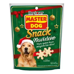 MASTER DOG - Snack Navideño para Perros Copo Sabor Carne Master Dog 45 g
